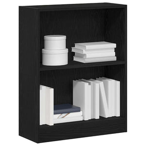 Bücherregal Schwarz Eichen-Optik 60 cm