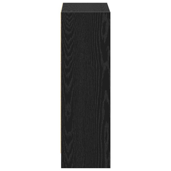 Bücherregal Schwarz Eichen-Optik 60 cm