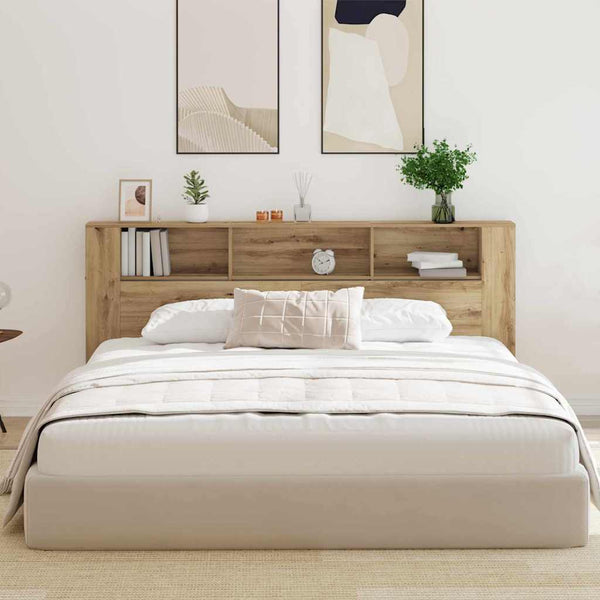 Kopfteil Schrank Artisan-Eiche mit Regal