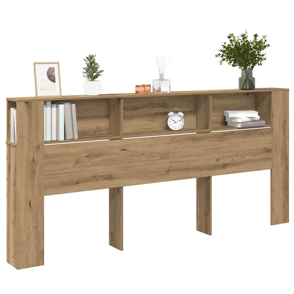 Kopfteil Schrank Artisan-Eiche mit Regal