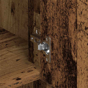 Wandschrank mit Regal Altholz 80cm