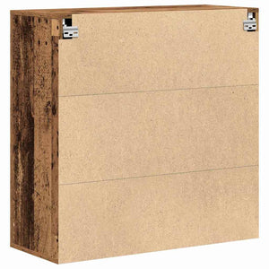 Wandschrank mit Regal Altholz 80cm