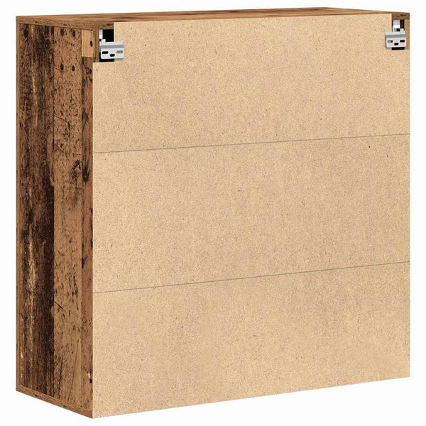 Wandschrank mit Regal Altholz 80cm