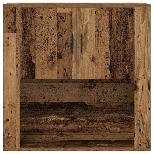 Wandschrank mit Regal Altholz 80cm