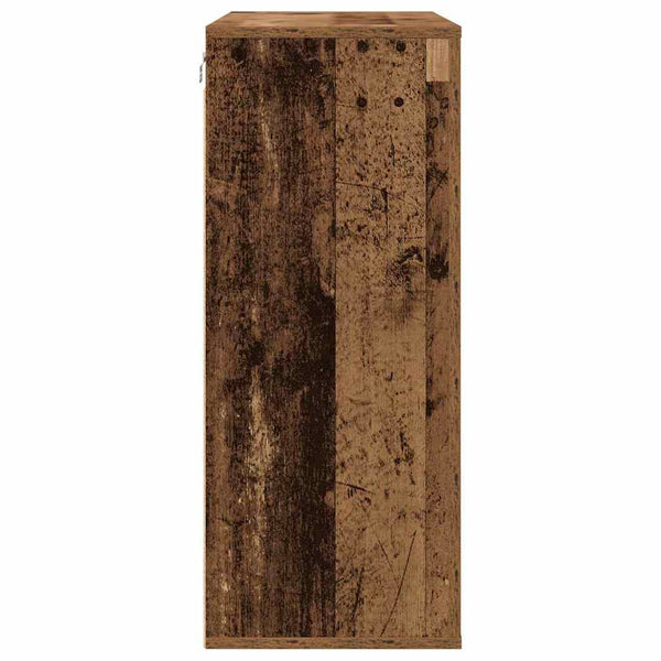 Wandschrank mit Regal Altholz 80cm