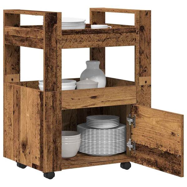 Küchenwagen Altholz 60x45x80cm