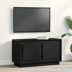 Schwarzer TV-Schrank Eichen-Optik
