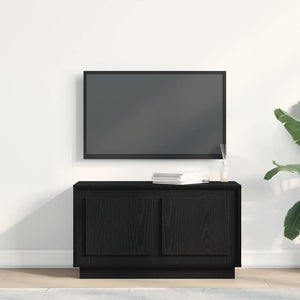 Schwarzer TV-Schrank Eichen-Optik