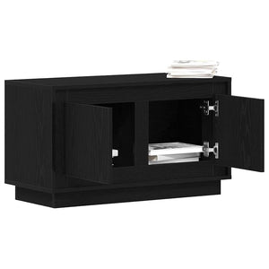 Schwarzer TV-Schrank Eichen-Optik