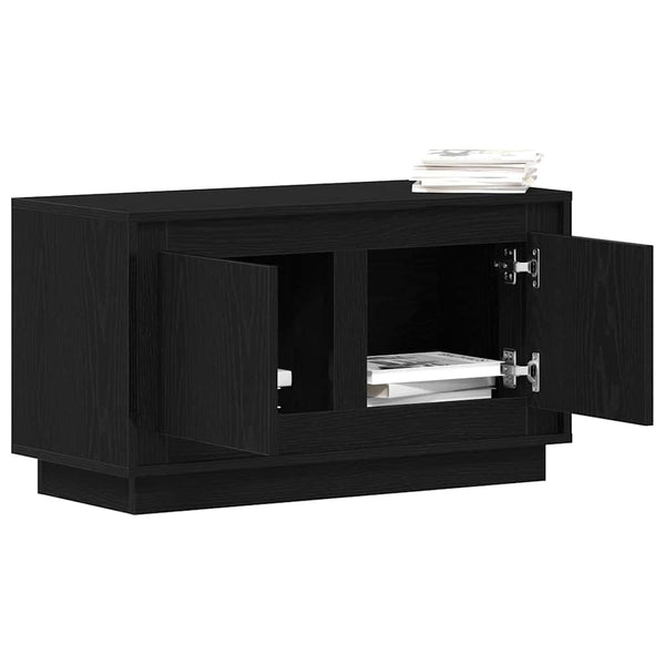 Schwarzer TV-Schrank Eichen-Optik