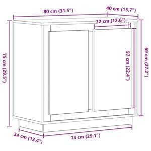 Sideboard Altholz 80x40x75cm