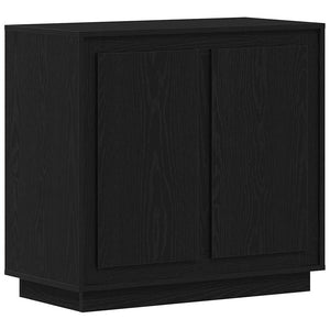 Schwarzes Sideboard Eichenoptik 80cm