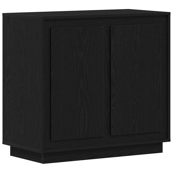 Schwarzes Sideboard Eichenoptik 80cm