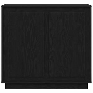 Schwarzes Sideboard Eichenoptik 80cm