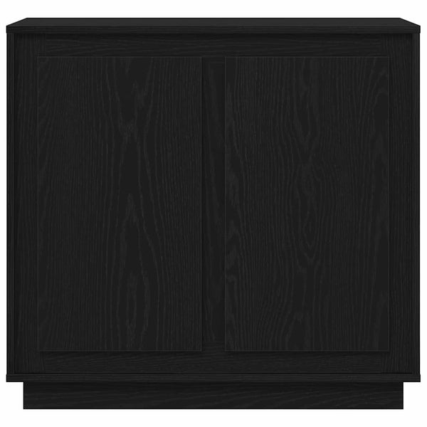 Schwarzes Sideboard Eichenoptik 80cm