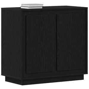 Schwarzes Sideboard Eichenoptik 80cm