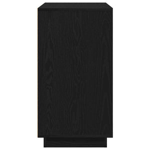 Schwarzes Sideboard Eichenoptik 80cm