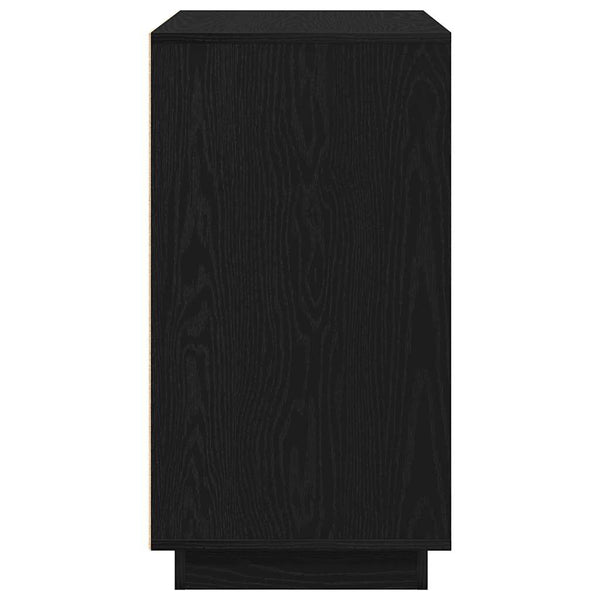 Schwarzes Sideboard Eichenoptik 80cm