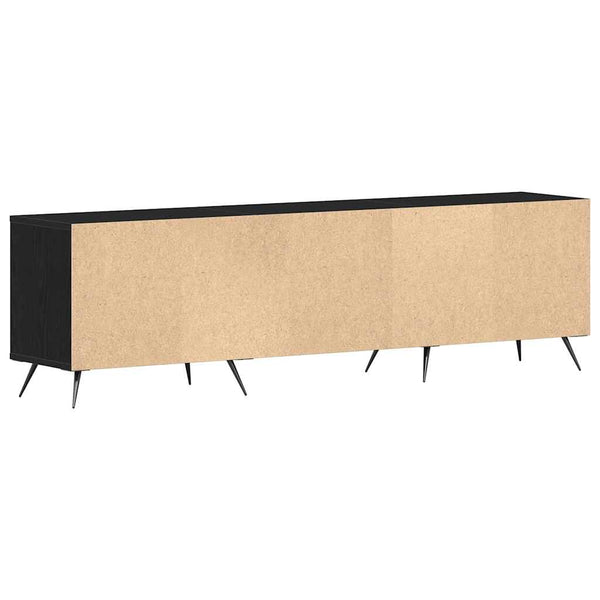 TV-Schrank Schwarz Eichen-Optik 150 cm