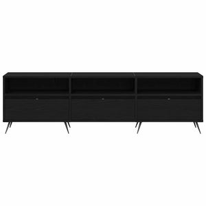 TV-Schrank Schwarz Eichen-Optik 150 cm