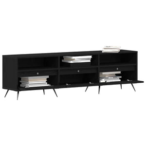 TV-Schrank Schwarz Eichen-Optik 150 cm