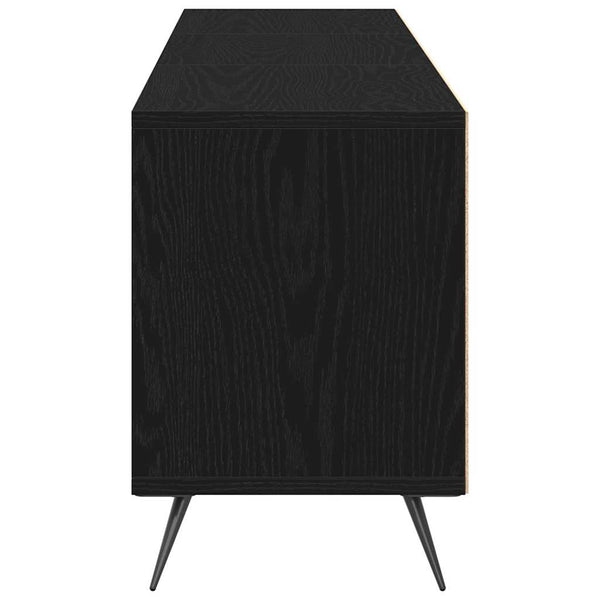 TV-Schrank Schwarz Eichen-Optik 150 cm