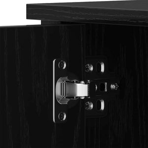 TV-Schrank Schwarz Eichen-Optik 80 cm