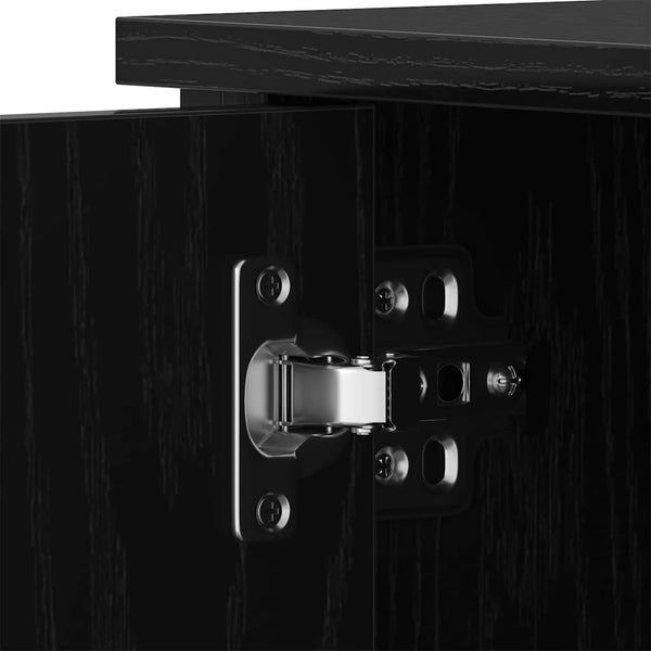 TV-Schrank Schwarz Eichen-Optik 80 cm