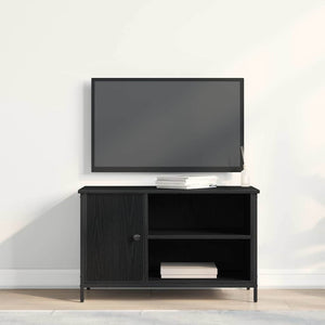 TV-Schrank Schwarz Eichen-Optik 80 cm