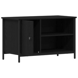TV-Schrank Schwarz Eichen-Optik 80 cm