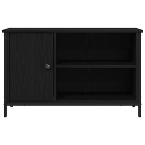 TV-Schrank Schwarz Eichen-Optik 80 cm