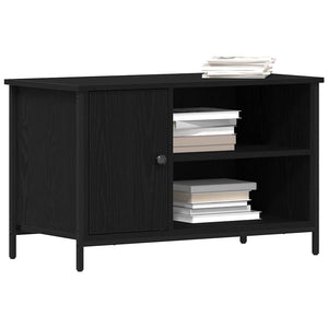 TV-Schrank Schwarz Eichen-Optik 80 cm