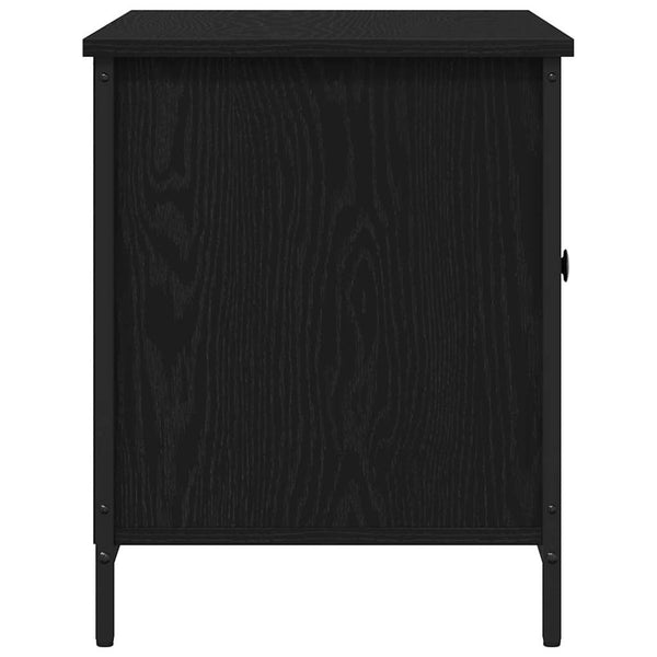 TV-Schrank Schwarz Eichen-Optik 80 cm