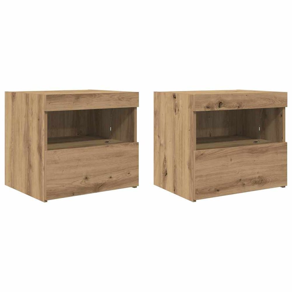 Nachttisch 2er Set Artisan Eiche