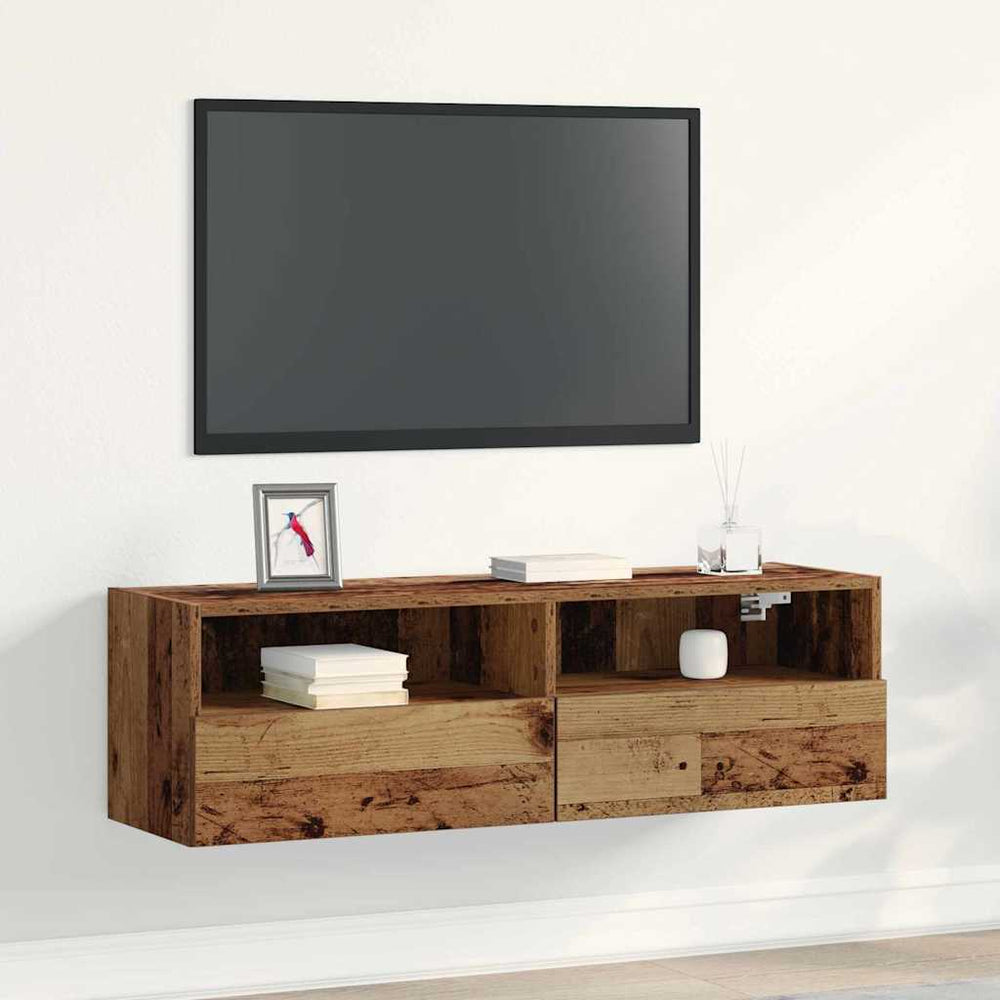 TV-Wandschrank Altholz 100 cm