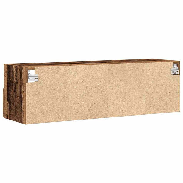 TV-Wandschrank 2er Set Altholz 100x30 cm