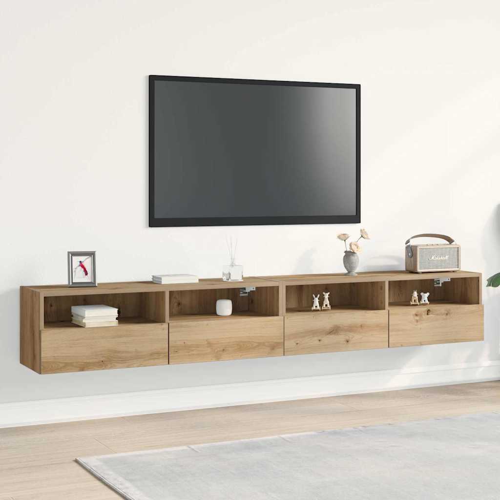 TV-Wandschrank 2er Set Artisan Eiche