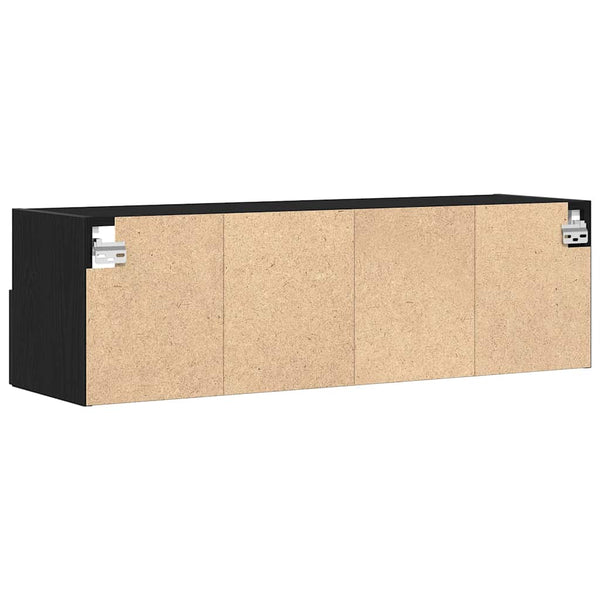 TV-Wandschrank, Schwarz Eichen-Optik, 100 cm