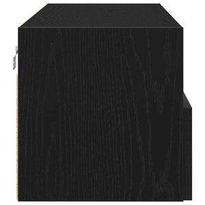 TV-Wandschrank, Schwarz Eichen-Optik, 100 cm