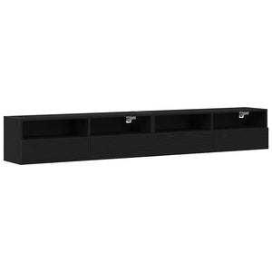 TV-Wandschrank Set, Schwarz Eiche, 100cm