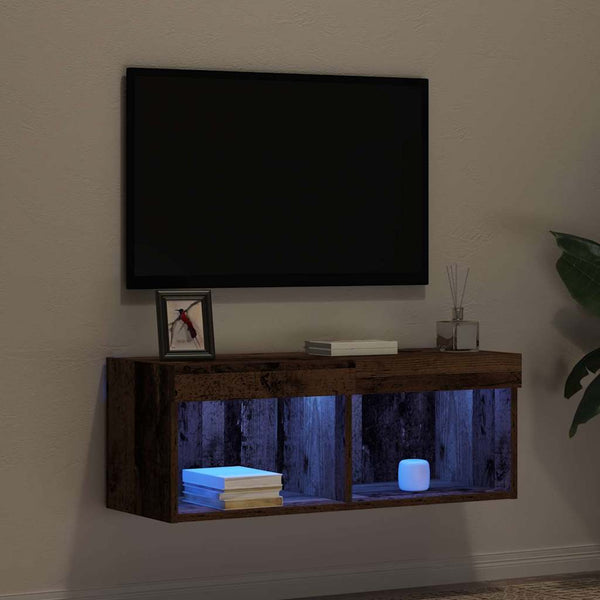 LED TV-Schrank Altholz 80cm