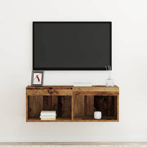 LED TV-Schrank Altholz 80cm