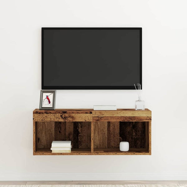 LED TV-Schrank Altholz 80cm