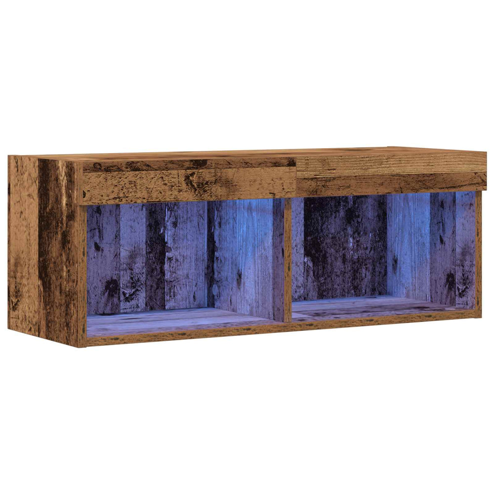 LED TV-Schrank Altholz 80cm