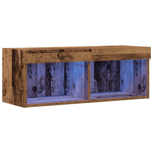 LED TV-Schrank Altholz 80cm