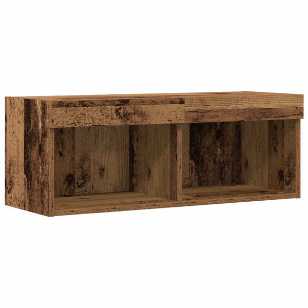 LED TV-Schrank Altholz 80cm