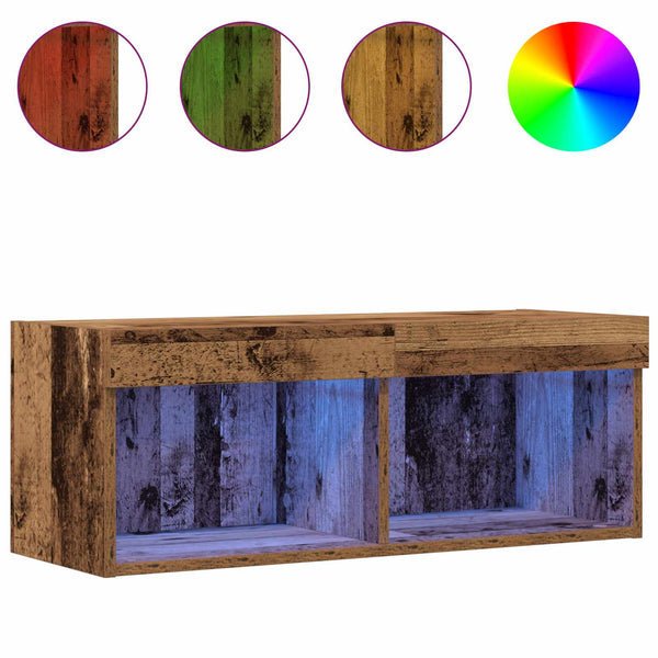 LED TV-Schrank Altholz 80cm