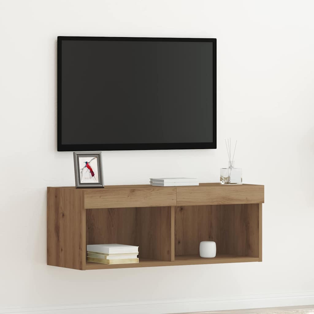 TV-Schrankset Artisan-Eiche 80 cm