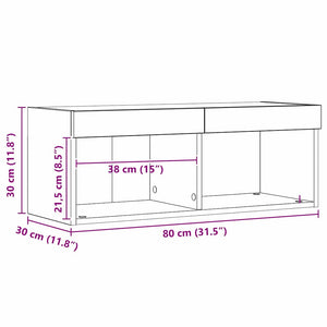 TV-Schrankset Artisan-Eiche 80 cm