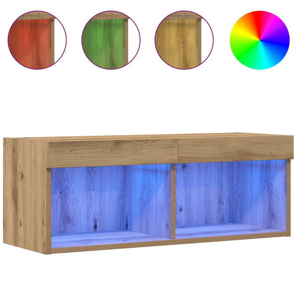 TV-Schrankset Artisan-Eiche 80 cm